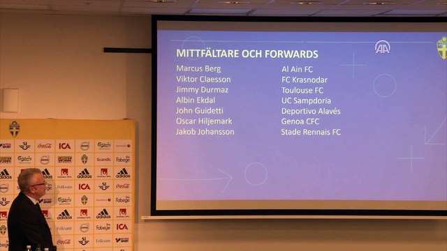 İsveç Milli Takımı'nın Türkiye ve Rusya maçları aday kadrosu açıklandı - STOCKHOLM