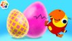 Huevos Sorpresa de Colores | Nuevas Palabras con Larry | Aprender Animales Para Niños | BabyFirst TV