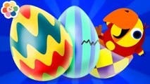 Huevos Sorpresa de Colores | Nuevas Palabras con Larry | Aprender Animales Para Niños | BabyFirst TV