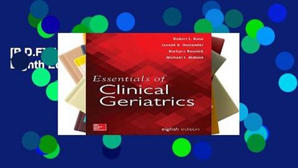 [P.D.F] Essentials of Clinical Geriatrics, Eighth Edition [P.D.F]