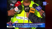 Varios detenidos, armas y droga decomisada dejó un operativo en Guayaquil