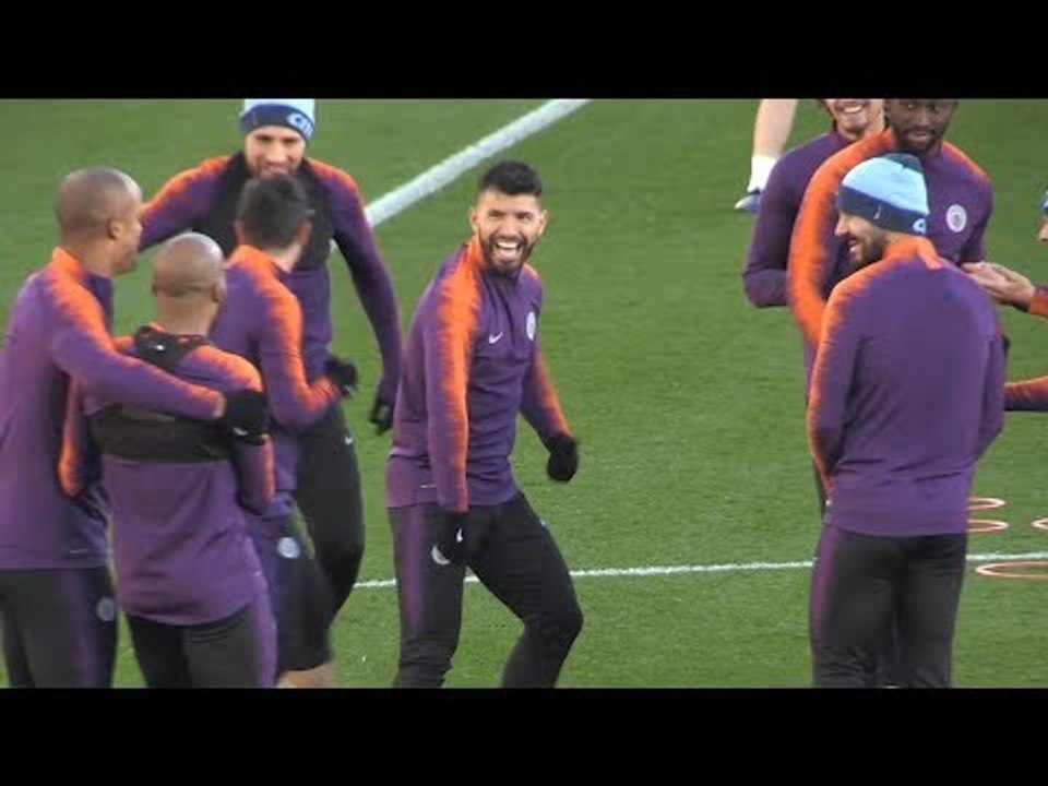Manchester City Train Ahead Of Champions League Match Against Shakhtar Donetsk