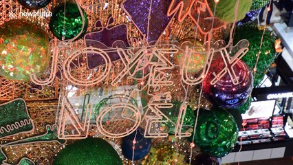 Joyeux Noel! Paris department store puts on stunning Christmas display