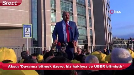 UBER davası sonrasında taksicilerden açıklama