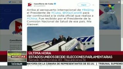 China: presidente de Cuba arriba a Beijing