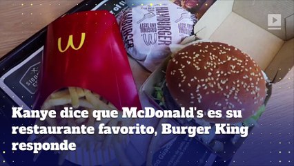 Kanye dice que McDonald's es su restaurante favorito, Burger King responde
