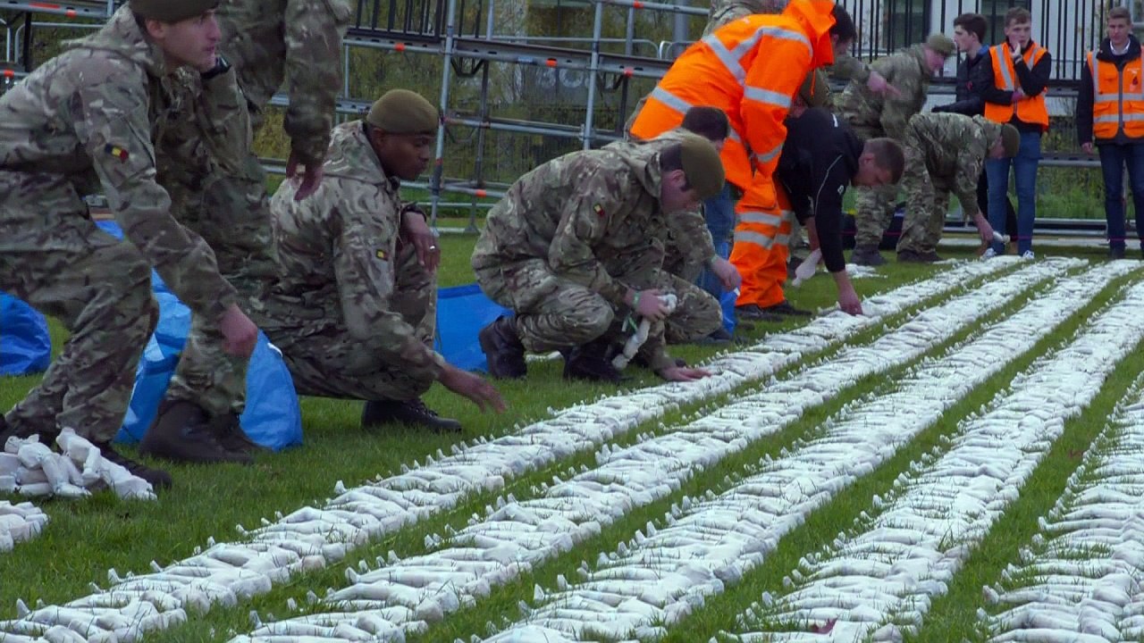 Art installation commemorates missing WW1 dead