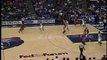 Rudy Gay steals the pass and beats everyone up court for the