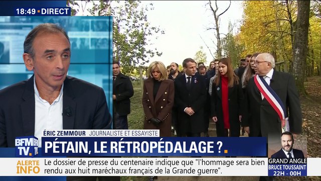 Pétain: Emmanuel Macron n'a aucune conviction, il dit tout et son contraire , Éric Zemmour