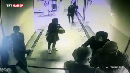 Öğretmene okulda silahlı saldırı kamerada