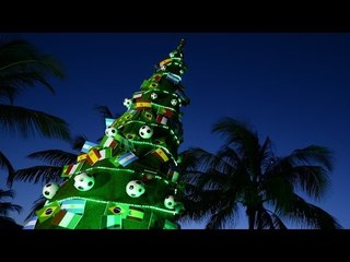 Fans and Players Sing Jingle Bells