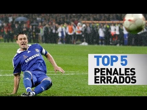 Top 5 penales errados