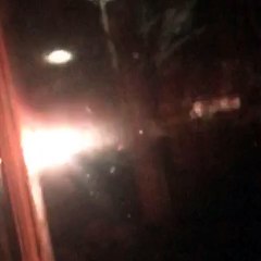 Telephone Pole Explodes Outside of Home