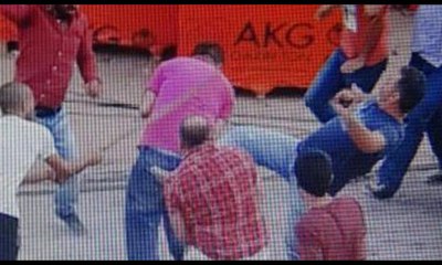 Katil zanlısına linç girişimi kamerada