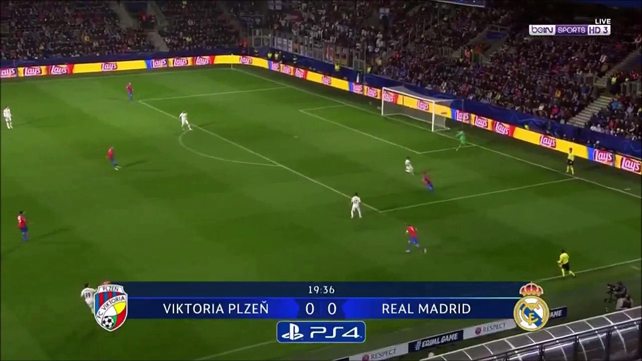 Benzema goal - Viktoria Plzeň 0-[1] Real Madrid