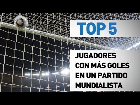 Top 5 goleadores en un partido mundialista