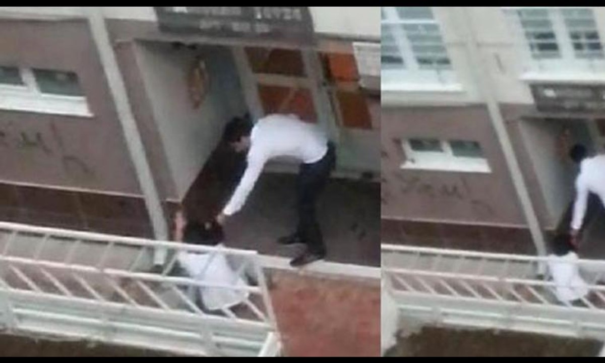 Kadına şiddet kamerada, sevgilisini sokak ortasında dövdü