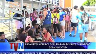 #CanchaAbierta Por segundo día consecutivo se llevó a efecto un torneo libre de voleibol de playa, que organizó la Alcaldía de Managua y la Federación Nicaragüe