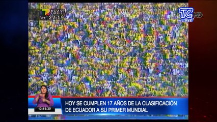 Se cumplen 17 años de la primera clasificación de Ecuador al Mundial