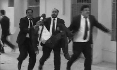 Pakistan'da hastanedeki patlama kamerada