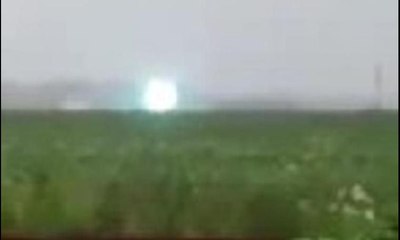Esrarengiz ışık topu korkuttu... 'UFO mu?'