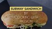 Subway style sandwich with chicken