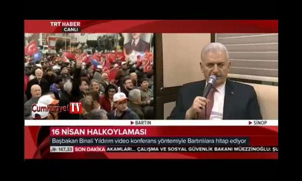 Başbakan'dan iktidarın sesi Anadolu Ajansı ile oturduğu yerden miting