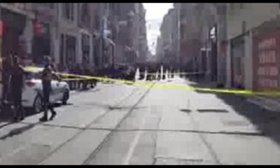 İstiklal Caddesi'ndeki bomba alarmından ilk görüntüler