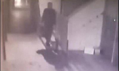 Levye ile bankayı soyma anı güvenlik kamerasında