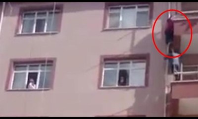 10 yaşındaki çocuk balkondan düşerken su borusuna tutunarak hayatta kaldı