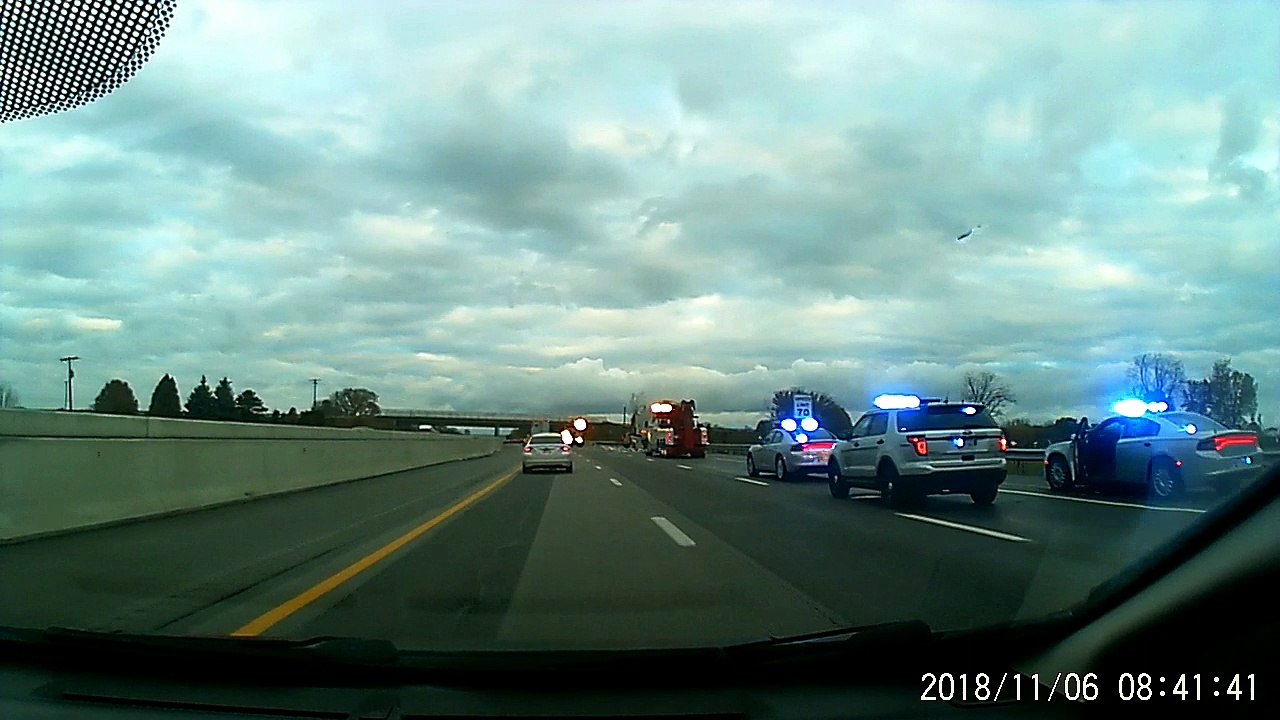 Morning Accident with Semi