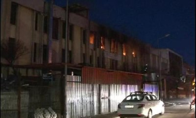 Ankara'da mobilya atölyesinde yangın