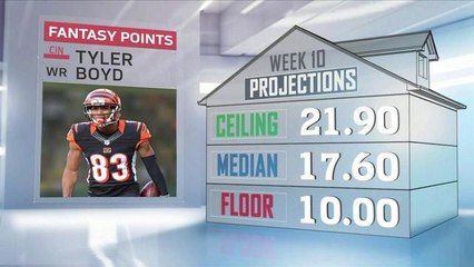 Which slot receiver will have the highest ceiling in Week 10? | NFL Fantasy Live