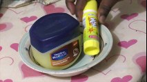 .How to make slime with vaseline and glue stick !! slime with vaseline and glue Stick only