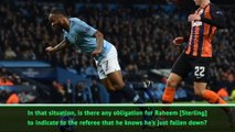 Sterling didn't have to tell referee about penalty mistake - Guardiola