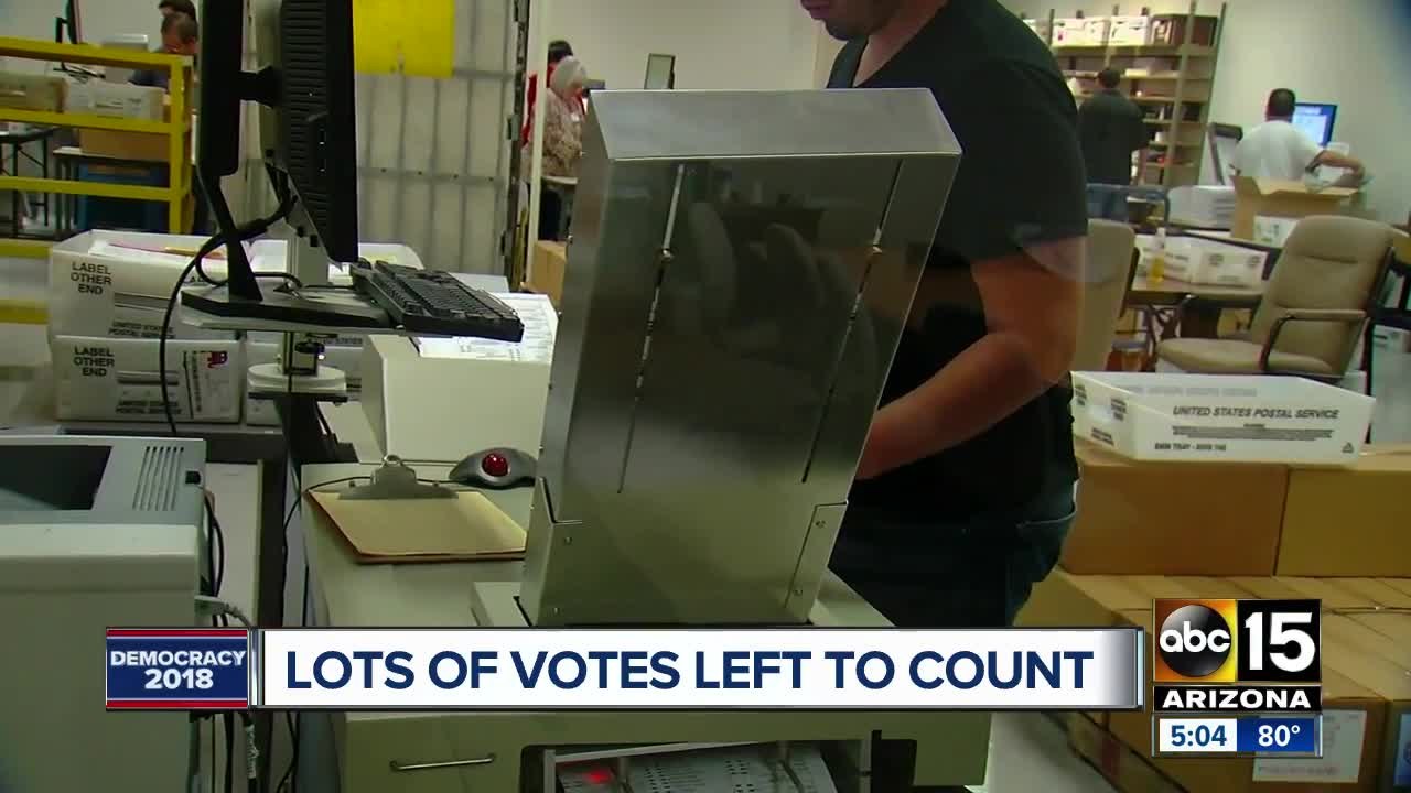 Lots of votes still need to be counted in Maric...