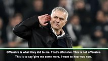 Mourinho defends gesture towards Juve fans