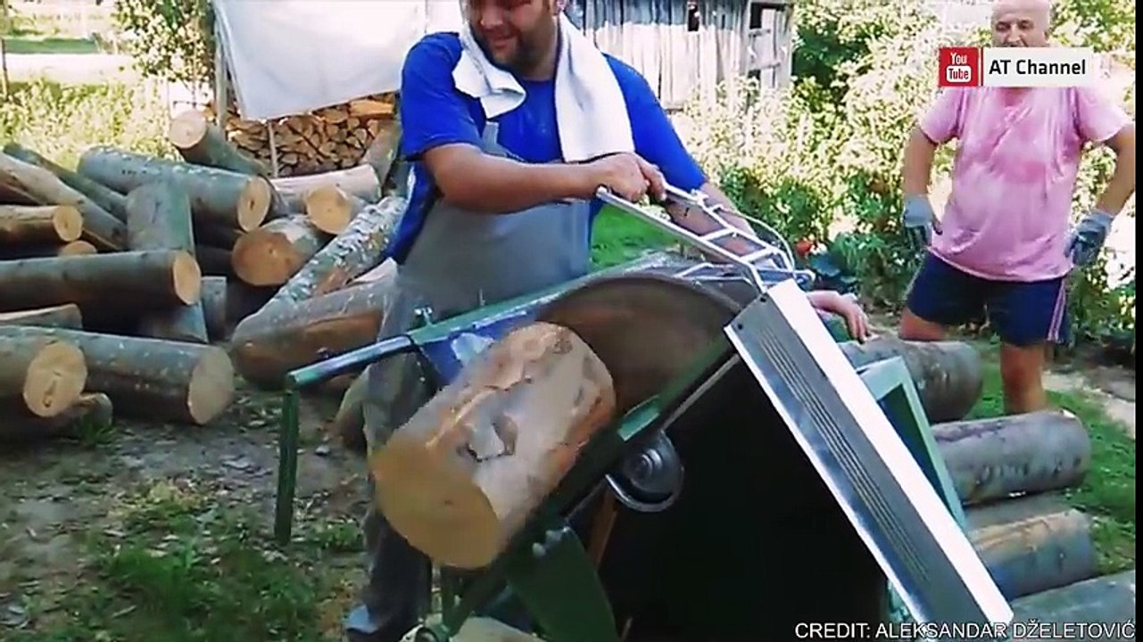 Amazing Homemade Inventions 2018 #63 - Firewood Processor Homemade