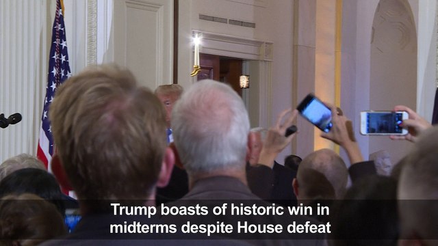 Trump takes credit for 'historic' Republican win in midterms