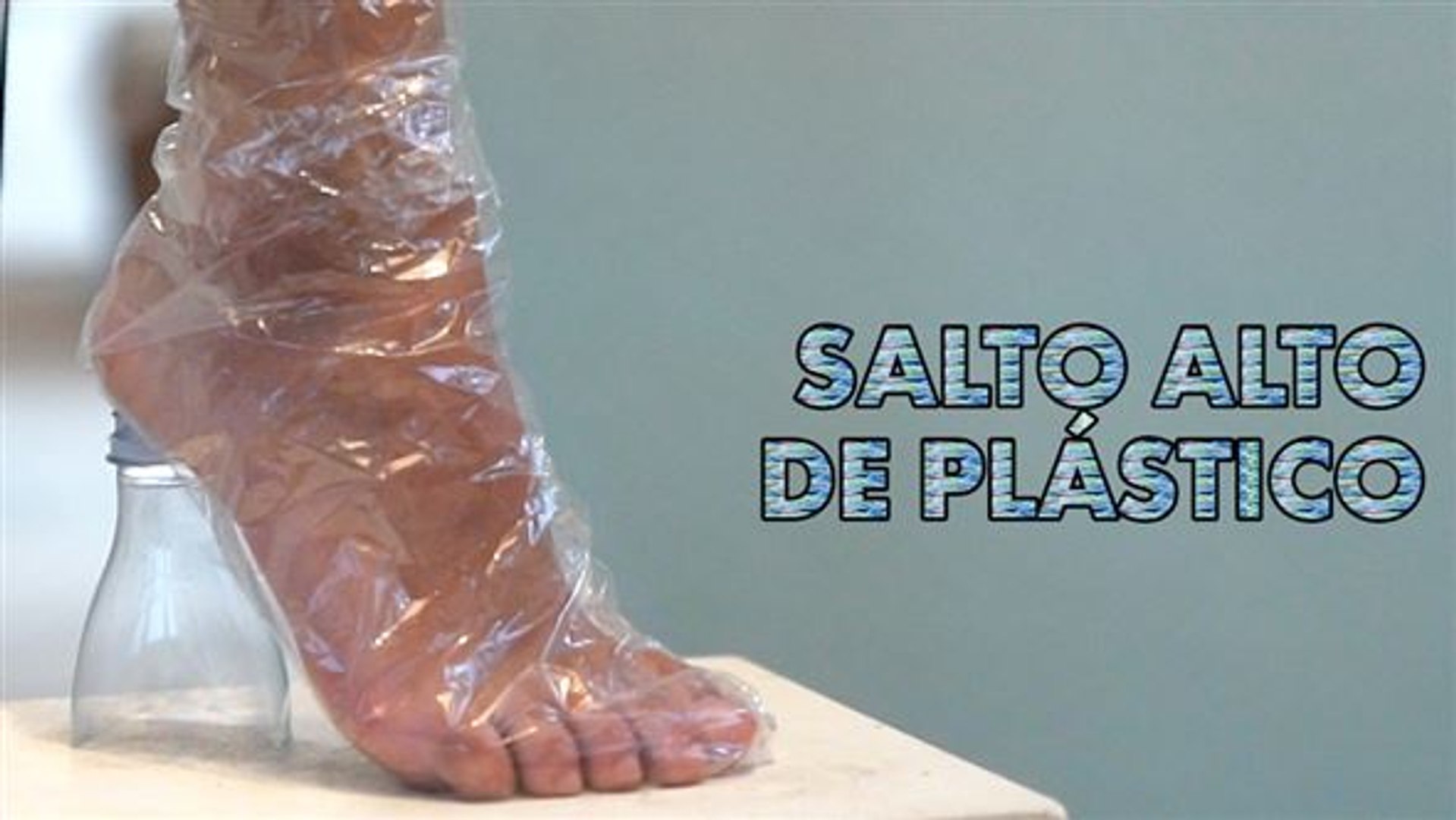 salto alto de plastico