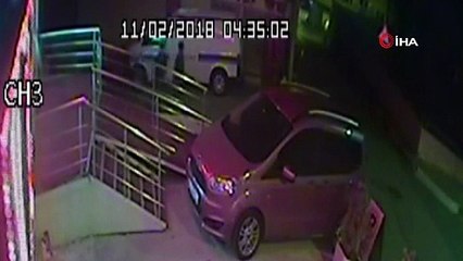 Duba hırsızları kameralara yakalandı