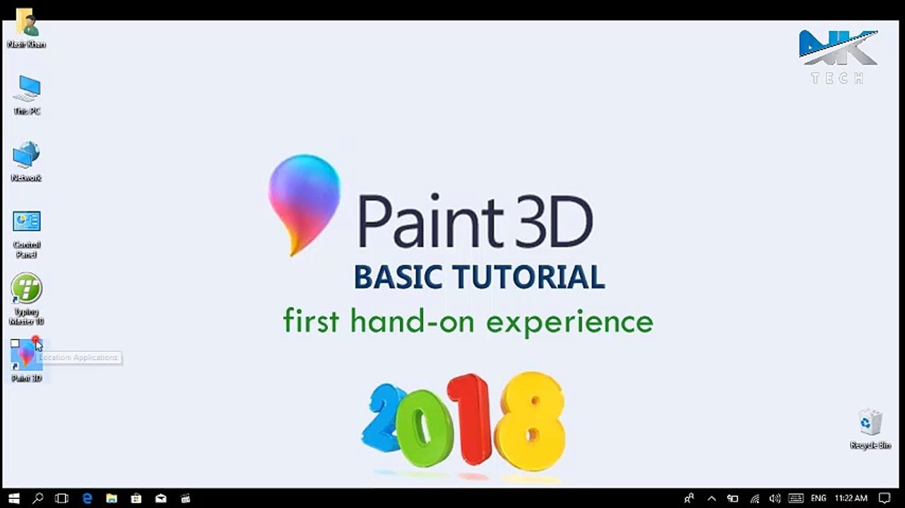 3D Paint Course ¦¦ Part 01 ¦¦ Basic & Advance ¦¦ Full HD ¦¦ 2018 ¦¦ NK TECH
