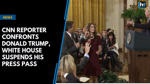 CNN reporter confronts Donald Trump, White House suspends his press pass