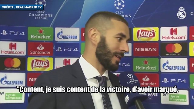Karim Benzema très content de son doublé