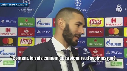 Karim Benzema très content de son doublé