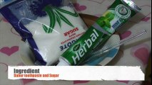 Dabur Toothpaste Slime with sugar !!! , NO GLUE, NO BORAX, 2 Ingredients Toothpaste Slime