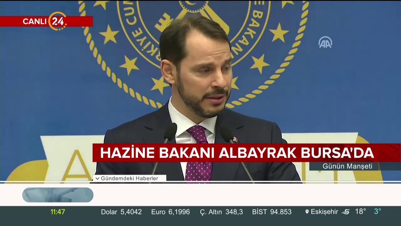 Berat Albayrak Bursa'da