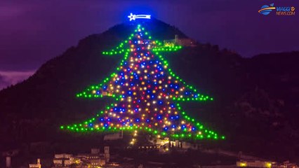 A Gubbio, l’albero di Natale più grande del mondo 2018