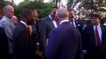 Prince Charles bumps into supermodel Naomi Campbell at Nigerian royal reception