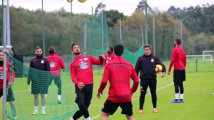Entrenamiento del Deportivo de La Coruña (08/11/2018)